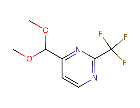 Molecular Structure of 878760-47-5 (4-DIMETHOXYMETHYL-2-TRIFLUOROMETHYL-PYRIMIDINE)