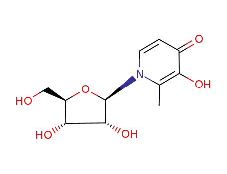 Molecular Structure of 87597-94-2 (3-hydroxy-2-methyl-1-pentofuranosylpyridin-4(1H)-one)