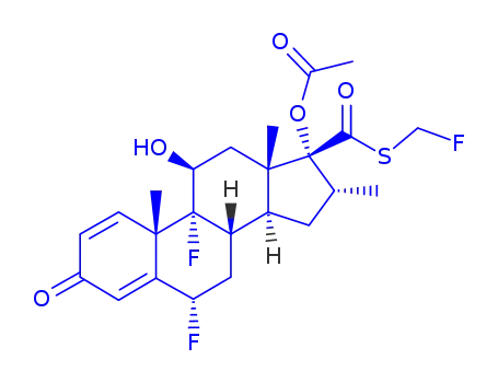 Molecular Structure of 80474-24-4 (Fluticasone Acetate)