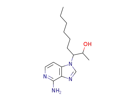 Molecular Structure of 87871-09-8 (9-(2-hydroxy-3-nonyl)-3-deazaadenine)