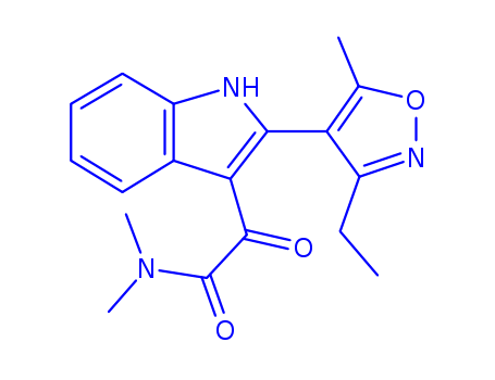 (3-METHYL-5-METHYL-4-ISOXAZOLYL)DIMETHYLINDOLEGLYOXYLAMIDE