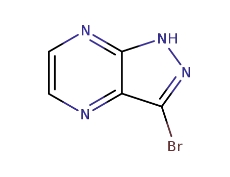 Molecular Structure of 81411-68-9 (3-Bromo-1H-pyrazolo[3,4-b]pyrazine)