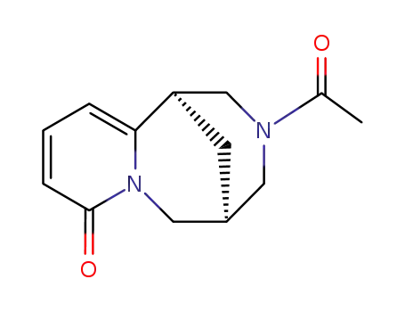 Molecular Structure of 6018-52-6 ((-)-(1R,5S)-N-acetyl-1,2,3,4,5,6-hexahydro-1,5-methano-pyrido-[1,2-a][1,5]diazocin-8-one)
