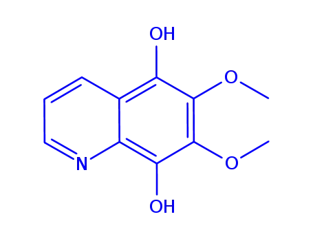 Molecular Structure of 807628-59-7 (5,8-Quinolinediol, 6,7-dimethoxy- (4CI))