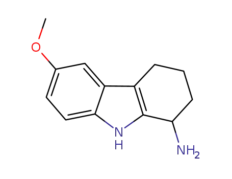Molecular Structure of 812649-09-5 (2,3,4,9-tetrahydro-6-methoxy-1H-carbazol-1-amine)