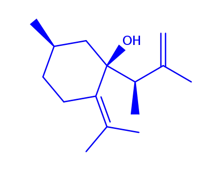 Molecular Structure of 812699-71-1 (Cyclohexanol,1-[(1R)-1,2-dimethyl-2-propenyl]-5-methyl-2-(1-methylethylidene)-,(1S,5R)-rel-(9CI))