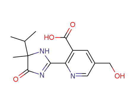 5-(hydroxymethyl)-2-(4-methyl-5-oxo-4-propan-2-yl-1H-imidazol-2-yl)pyridine-3-carboxylic Acid
