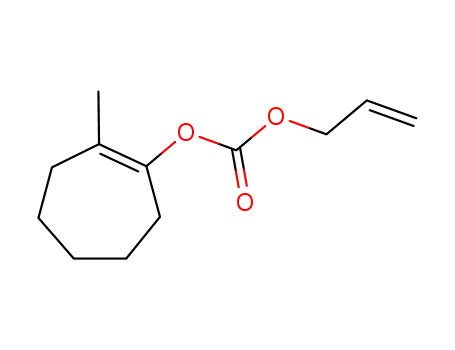 Molecular Structure of 812639-05-7 (Carbonic acid, 2-methyl-1-cyclohepten-1-yl 2-propenyl ester (9CI))