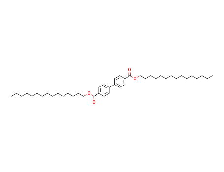 Molecular Structure of 80911-53-1 (Biphenyl-4,4'-dicarboxylic acid dipentadecyl ester)