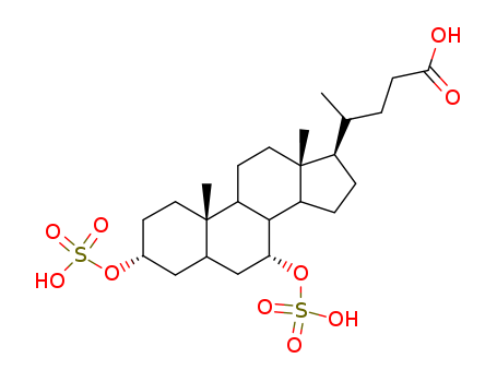 (4R)-4-[(3R,5S,7R,9S,10S,13R,14S,17R)-10,13-dimethyl-3,7-disulfooxy-2,3,4,5,6,7,8,9,11,12,14,15,16,17-tetradecahydro-1H-cyclopenta[a]phenanthren-17-yl]pentanoic acid