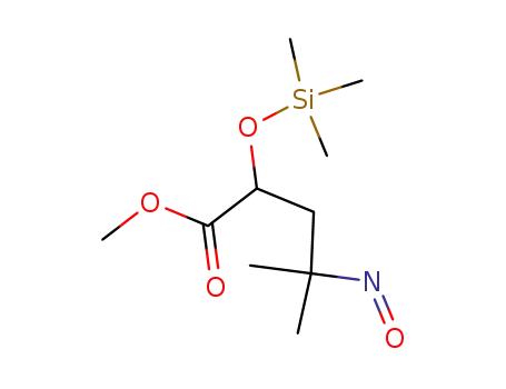 Molecular Structure of 80998-48-7 (Methyl 4-methyl-4-nitroso-2-trimethylsiloxy-pentanoate)