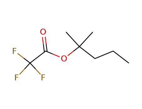 Molecular Structure of 814-42-6 (Acetic acid, 2,2,2-trifluoro-, 1,1-diMethylbutyl ester)