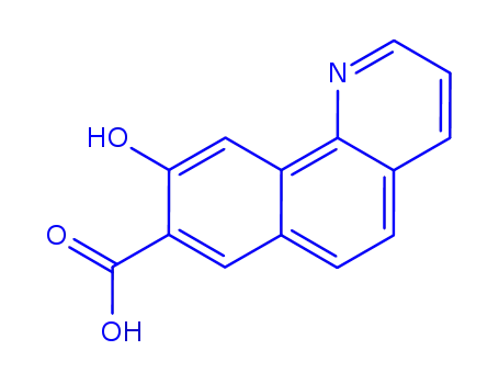 Molecular Structure of 808119-58-6 (9-Hydroxybenzo[h]quinoline-8-carboxylic acid)