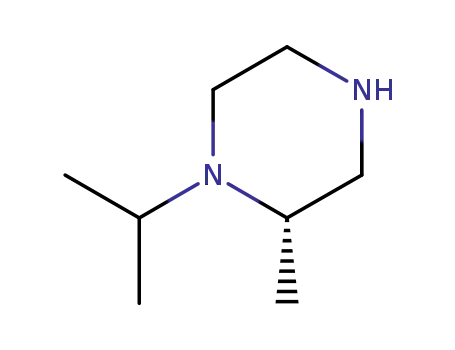 Molecular Structure of 807319-94-4 ((S)-1-ISOPROPYL-2-METHYL-PIPERAZINE)