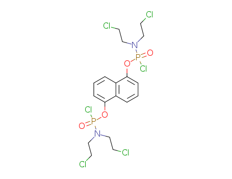 N-[[5-[bis(2-chloroethyl)amino-chloro-phosphoryl]oxynaphthalen-1-yl]oxy-chloro-phosphoryl]-2-chloro-N-(2-chloroethyl)ethanamine cas  88181-22-0
