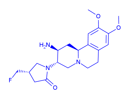 (S)-1-((2S,3S,11bS)-2-amino-9,10-dimethoxy-2,3,4,6,7,11b-hexahydro-1H-pyrido[2,1-a]isoquinolin-3-yl)-4-(fluoromethyl)pyrrolidin-2-one