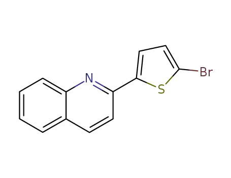 Molecular Structure of 81216-93-5 (2-(5-BROMO-2-THIENYL)QUINOLINE)