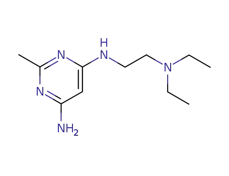 Pyrimidine, 4-amino-6-(2-diethylaminoethylamino)-2-methyl- (4CI)