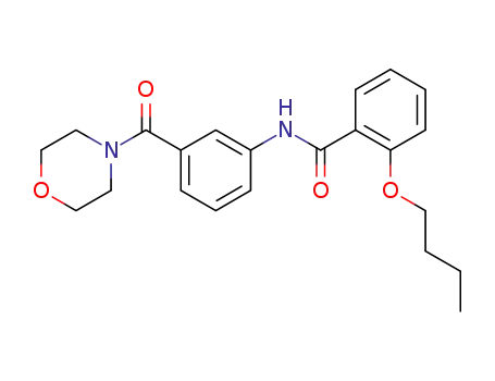 2-butoxy-N-[3-(4-morpholinylcarbonyl)phenyl]benzamide