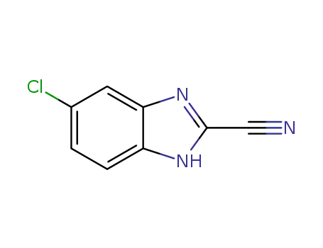 1H-Benzimidazole-2-carbonitrile,5-chloro-(9CI)