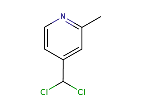 Molecular Structure of 88237-08-5 (Pyridine, 4-(dichloromethyl)-2-methyl- (9CI))