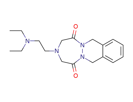 Molecular Structure of 81215-76-1 (3-[2-(diethylamino)ethyl]-3,4,7,12-tetrahydro-1H-[1,2,5]triazepino[1,2-b]phthalazine-1,5(2H)-dione)