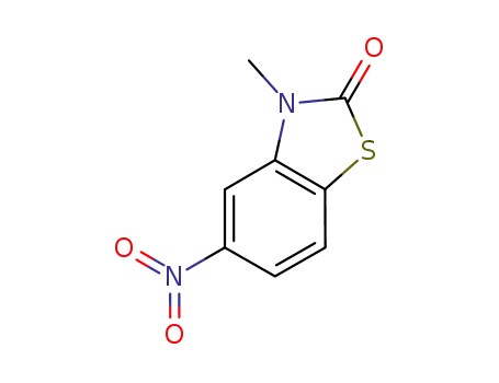 Molecular Structure of 813424-06-5 (2(3H)-Benzothiazolone,3-methyl-5-nitro-(9CI))