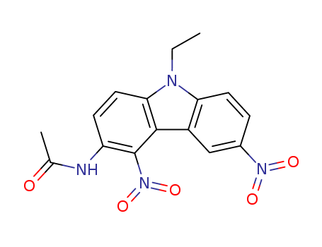 N-(9-ethyl-4,6-dinitro-carbazol-3-yl)acetamide cas  80776-30-3