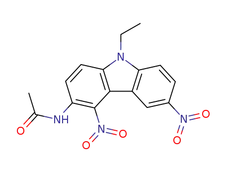 Molecular Structure of 80776-30-3 (N-(9-ethyl-4,6-dinitro-9H-carbazol-3-yl)acetamide)
