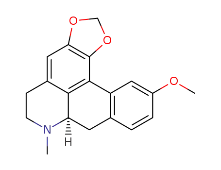 Molecular Structure of 81-38-9 ((7aR)-6,7,7a,8-Tetrahydro-11-methoxy-7-methyl-5H-benzo[g]-1,3-benzodioxolo[6,5,4-de]quinoline)