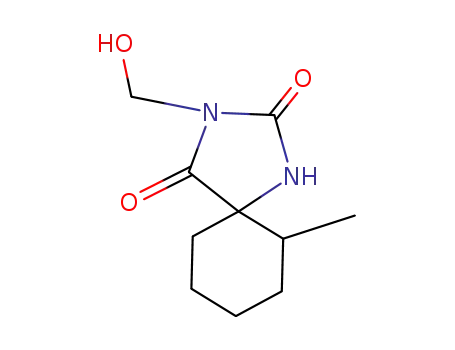 1,3-Diazaspiro(4.5)decane-2,4-dione, 3-(hydroxymethyl)-6-methyl-