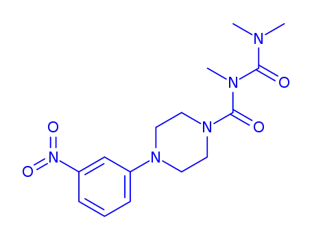 1-Piperazinecarboxamide, N-((dimethylamino)carbonyl)-N-methyl-4-(3-nitrophenyl)-