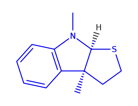 2H-Thieno[2,3-b]indole,3,3a,8,8a-tetrahydro-3a,8-dimethyl-,(3aR,8aR)-rel-(9CI)