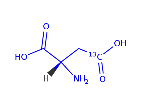 Molecular Structure of 81201-98-1 (L-Aspartic-4-13C acid)