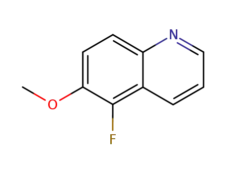 Molecular Structure of 88288-04-4 (5-FLUORO-6-METHOXYQUINOLINE)