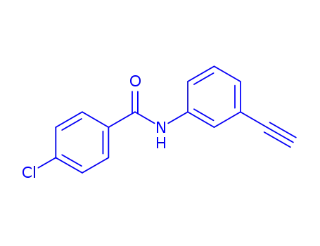 4-CHLORO-N-(3-ETHYNYLPHENYL)벤젠카복사미드