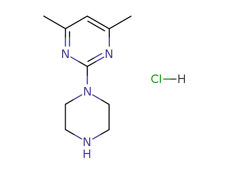 Molecular Structure of 88268-19-3 (4,6-DiMethyl-2-piperazin-1-yl-pyriMidine hydrochloride)