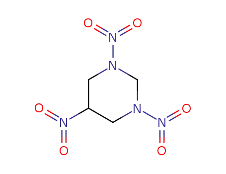 Molecular Structure of 60025-02-7 (Pyrimidine, hexahydro-1,3,5-trinitro-)