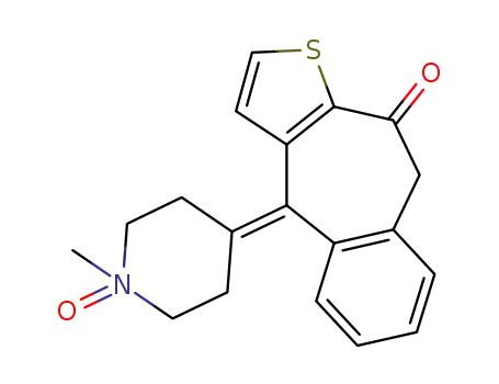 Molecular Structure of 88456-70-6 (Ketotifen N-Oxide)