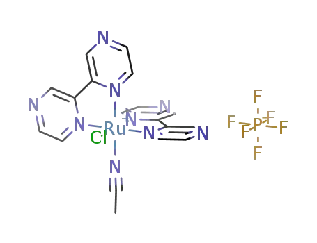 {Ru(2,2'-bipyrazine)2(CH<sub>3</sub>CN)Cl}(PF<sub>6</sub>)