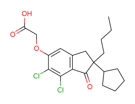 ((2-N-BUTYL-6,7-DICHLORO-02-CYCLOPENTYL-2,3-DIHYDRO-1-OXO-1H-INDEN-5-YL)OXY)ACETIC ACID