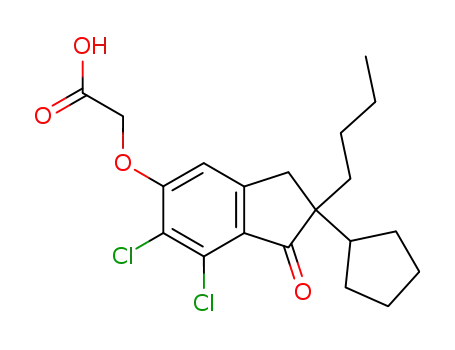 ((2-n-Butyl-6,7-dichloro-2-cyclopentyl-2,3-dihydro-1-oxo-1H-inden-5-yl)oxy)acetic acid