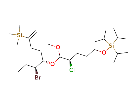 (3S,4S)-3-bromo-4-[(2R)-2-chloro-1-methoxy-5-(triisopropylsiloxy)pentoxy]-7-(trimethylsilyl)-7-octene