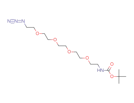 Molecular Structure of 940951-99-5 (t-Boc-N-Amido-PEG4-Azide)