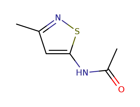 Molecular Structure of 67209-08-9 (N-(3-methyl-1,2-thiazol-5-yl)acetamide)
