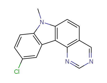 7H-Pyrimido[5,4-c]carbazole, 10-chloro-7-methyl- cas  88368-32-5
