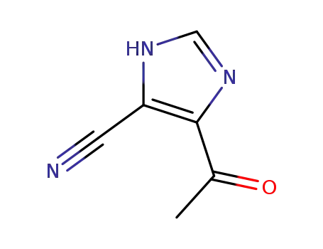Molecular Structure of 813462-83-8 (1H-Imidazole-4-carbonitrile,  5-acetyl-)