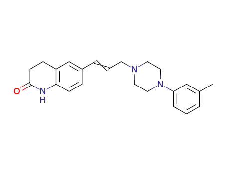 Molecular Structure of 80834-57-7 (2(1H)-Quinolinone, 3,4-dihydro-6-(3-(4-(3-methylphenyl)-1-piperazinyl) -1-propenyl)-)