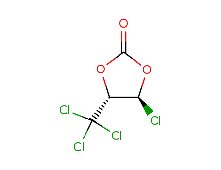 Molecular Structure of 39010-29-2 (1,3-Dioxolan-2-one, 4-chloro-5-(trichloromethyl)-, trans-)
