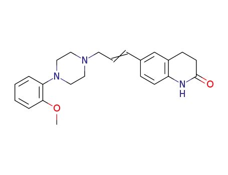 Molecular Structure of 80834-66-8 (2(1H)-Quinolinone, 3,4-dihydro-6-(3-(4-(2-methoxyphenyl)-1-piperazinyl )-1-propenyl)-)